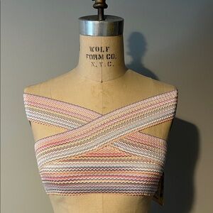 Hobie Multicolor Zigzag Crop Top